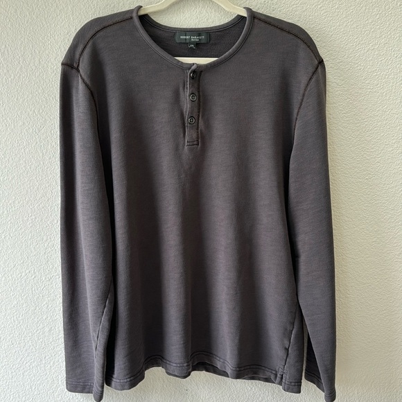 Robert Barakett Montreal Men’s Henley Sweatshirt Size XXL - Picture 1 of 4